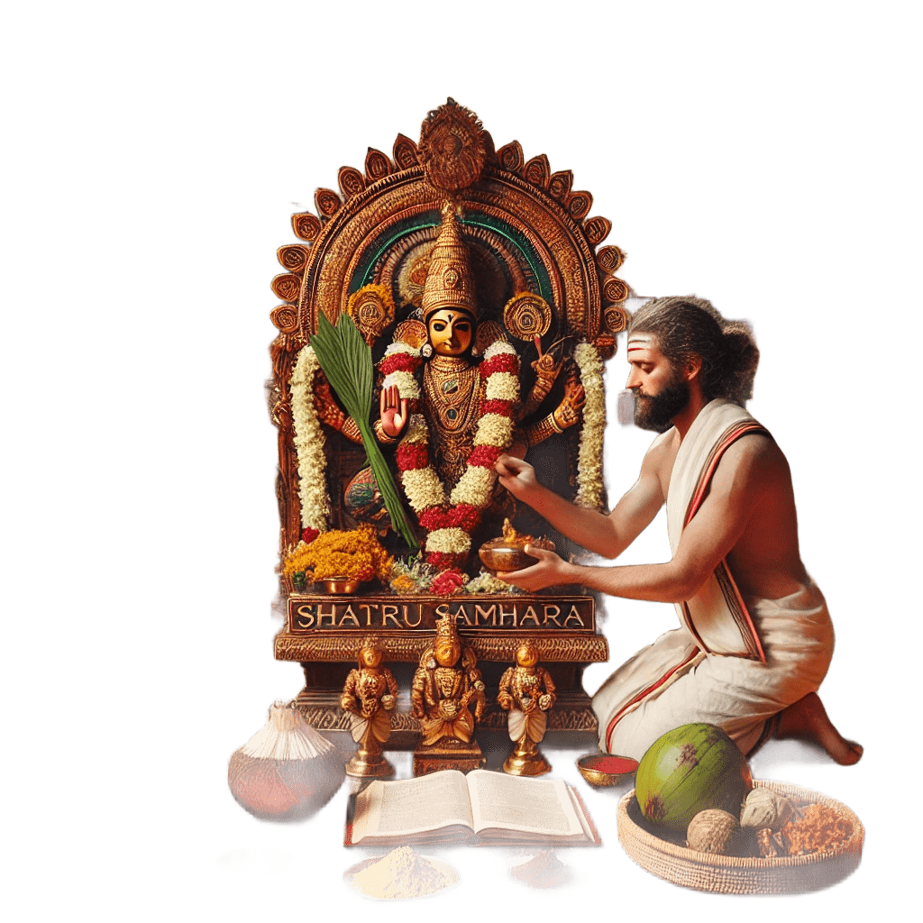 Shathru Samhara Pooja ritual at swaaminarayanantemple TempleName